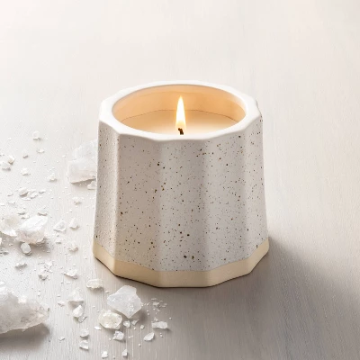 Wide Fluted Speckled Ceramic Salt Jar Candle Tonal Cream 11oz - Hearth & Hand™ with Magnolia Wide Fluted Speckled Ceramic Salt Jar Candle Tonal Cream 11oz - Hearth & Hand™ With Magnolia -Hearth and Hand With Magnolia Store GUEST fcc290e6 dcb3 469e 9003 bd97f0e2c613